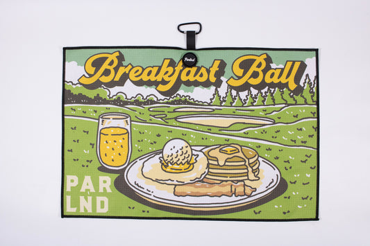 Breakfast Ball Premium Golf Towel