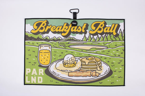 Breakfast Ball Premium Golf Towel