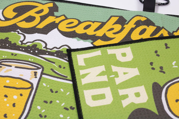 Breakfast Ball Premium Golf Towel