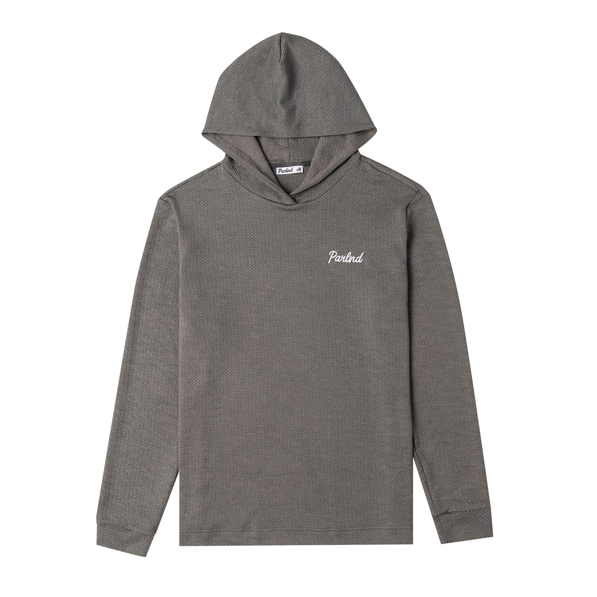 Micro Waffle Performance Hoodie in Stone Gray