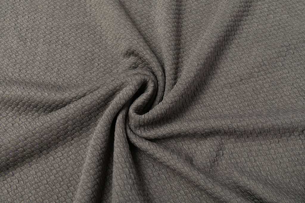 Micro Waffle Performance Hoodie in Stone Gray