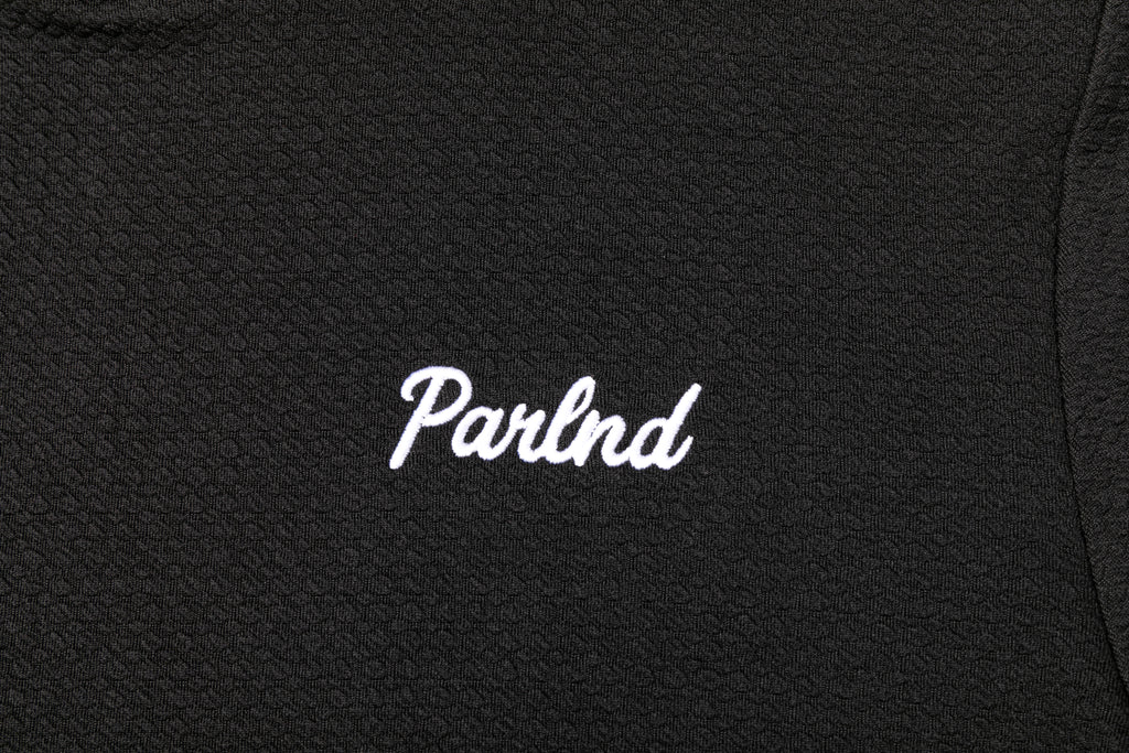 Micro Waffle Performance Hoodie in Black