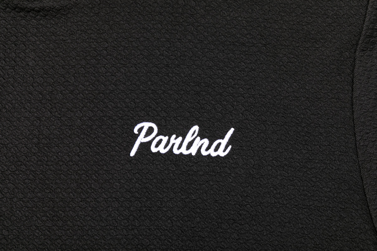 Micro Waffle Performance Hoodie in Black