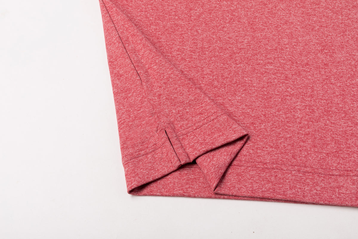 Performance Hoodie - Heathered Coral