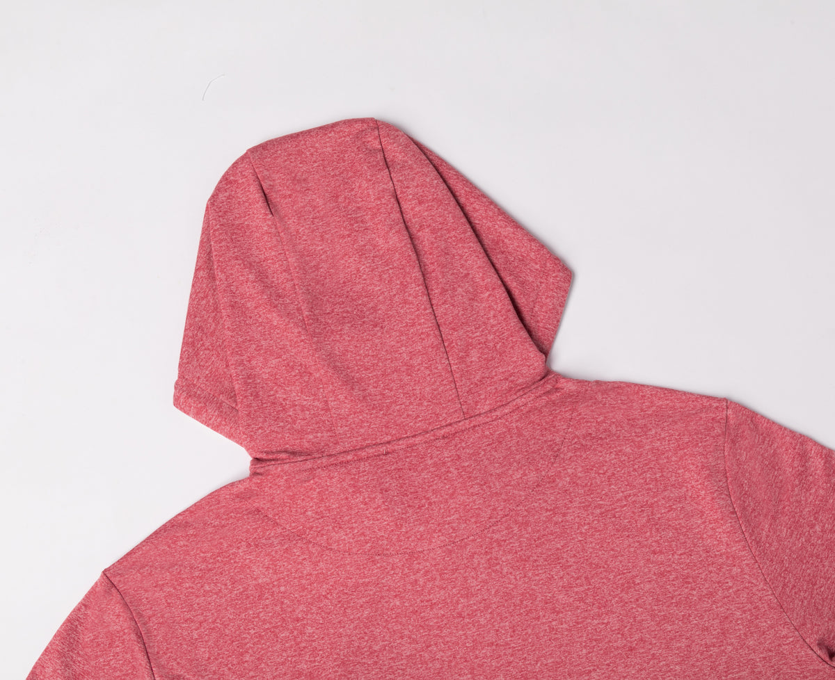 Performance Hoodie - Heathered Coral