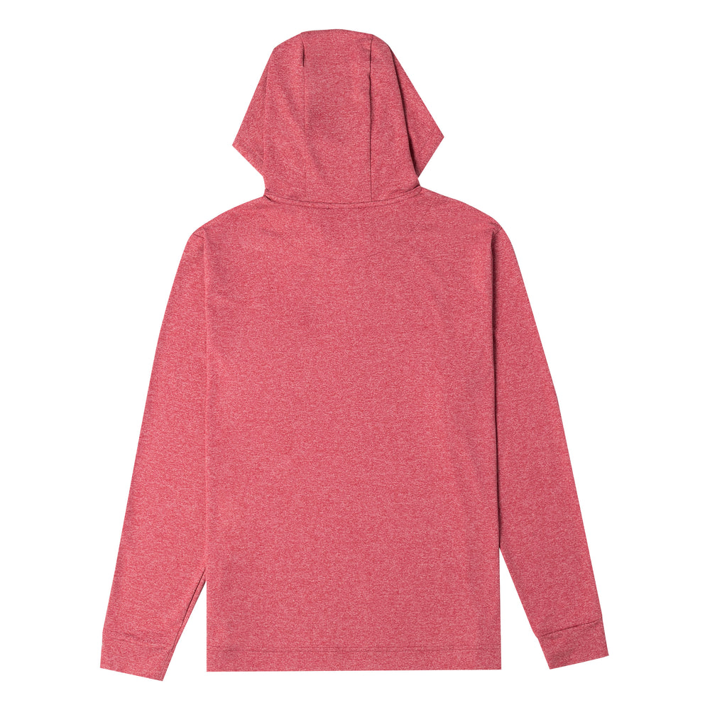 Performance Hoodie - Heathered Coral